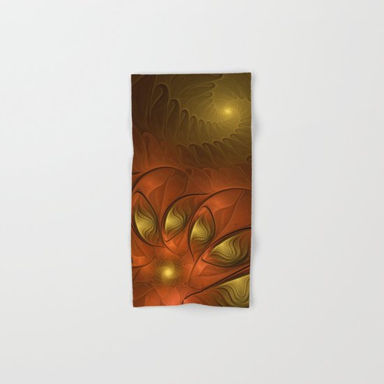 Fantasy in Copper and Gold Hand & Bath Towel