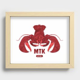 Rock Lobster Montauk — Red Recessed Framed Print