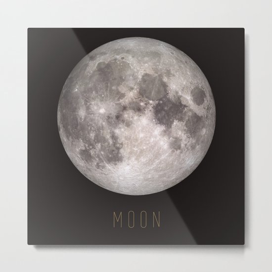 Moon Metal Print