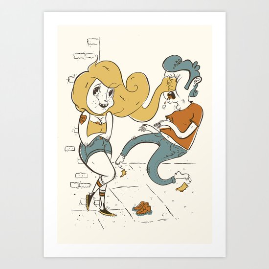Hit Like A Girl! Art Print
