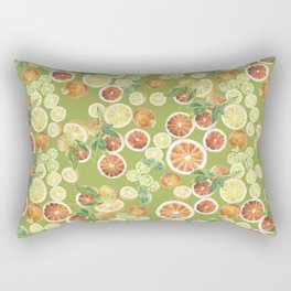 Oranges_green Rectangular Pillow