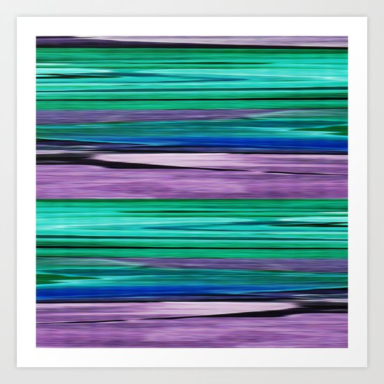 Abstract pattern . Lilac blue turquoise . Art Print