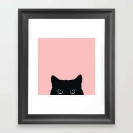 Black Cat Gerahmter Kunstdruck