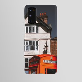 Great Britain Photography - Phonebooth By Some White British Houses Android Case