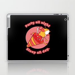 Party All Night Sleep All Day Hamster Laptop Skin