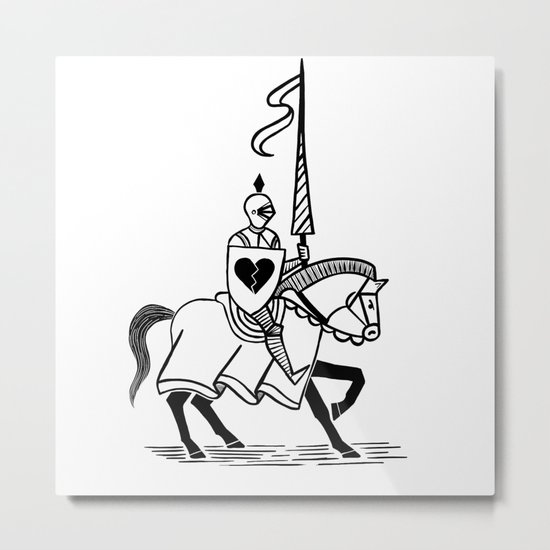 Knight of broken hearts Metal Print