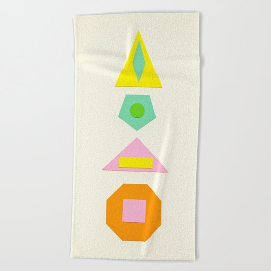 Shapes Within Shapes Beach Towel