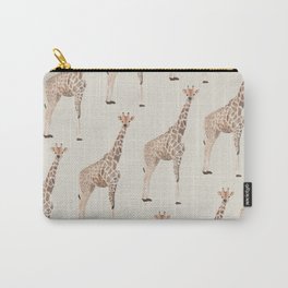 Giraffe Pattern Watercolor Carry-All Pouch