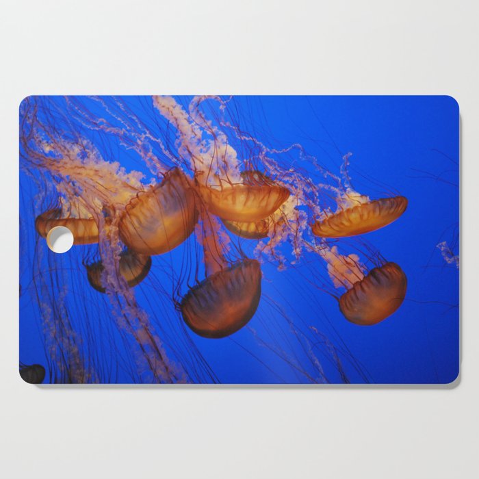 Floating Jellyfishes Cutting Board