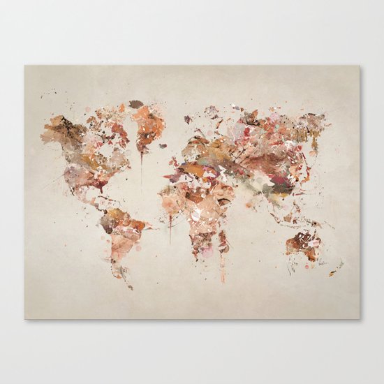 world map Canvas Print