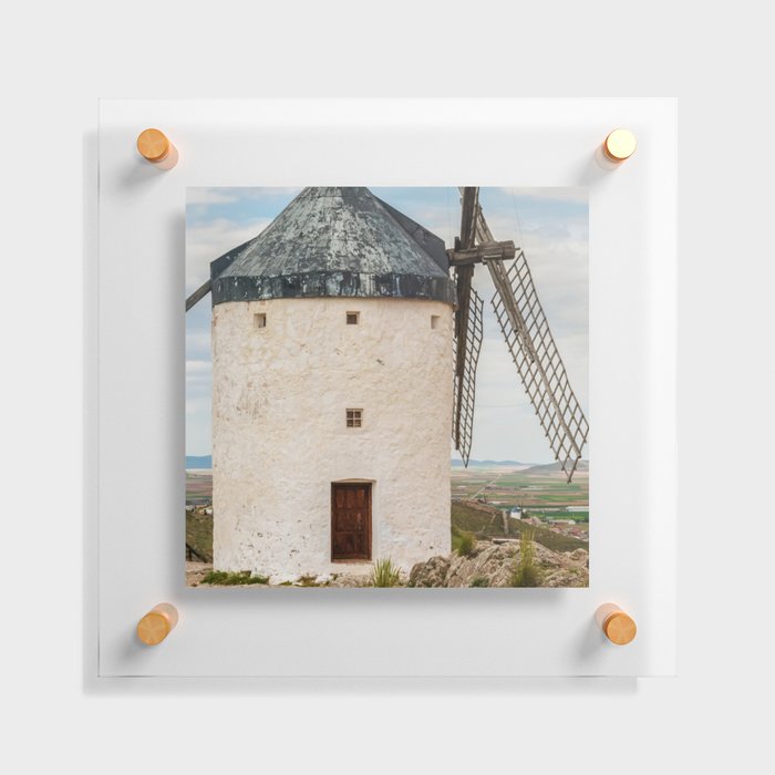 Spain Photography - Historical Windmill In Spain Floating Acrylic Print