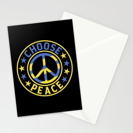 Choose Peace Ukraine War Stationery Card
