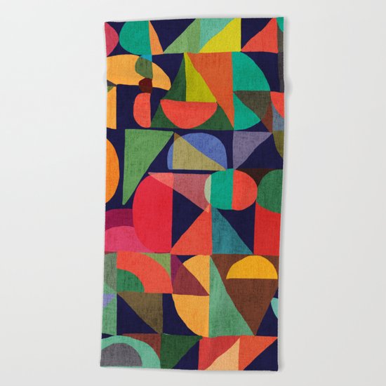 Color Blocks Beach Towel