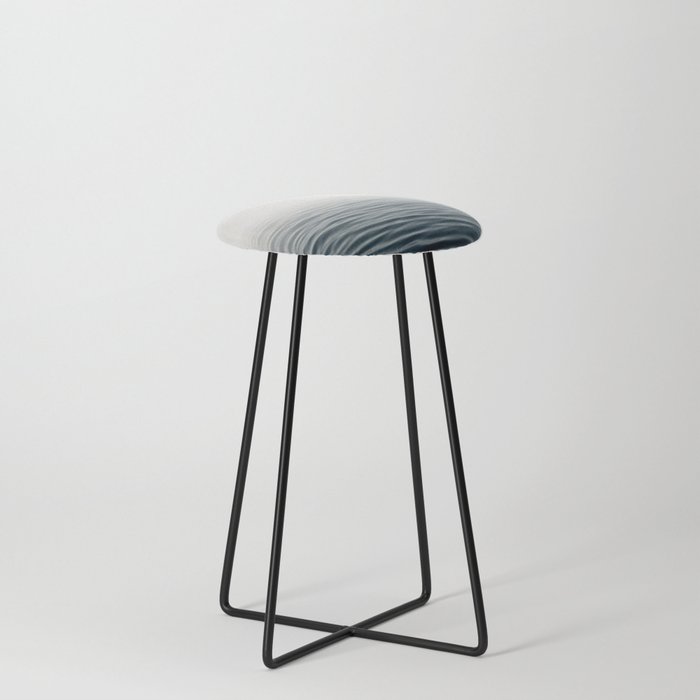 Misty Sea I - Abstract Waterscape Counter Stool