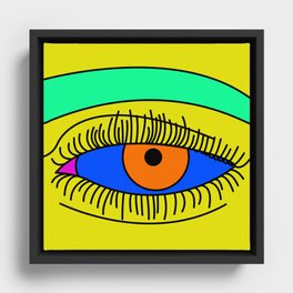 The Eye of the Deep Look Framed Canvas
