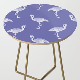 Very Peri 2022 Color Of The Year Violet Blue Periwinkle Flamingo Pattern Side Table