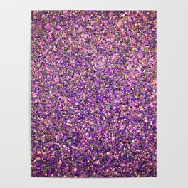 Pretty Purple Glitter Poster