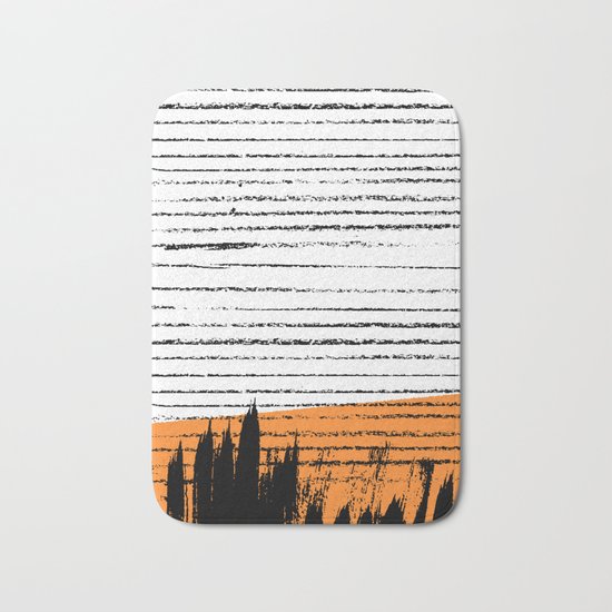 Lines & Strokes 003 Bath Mat