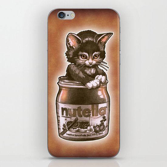 Kitten Loves Nutella iPhone & iPod Skin