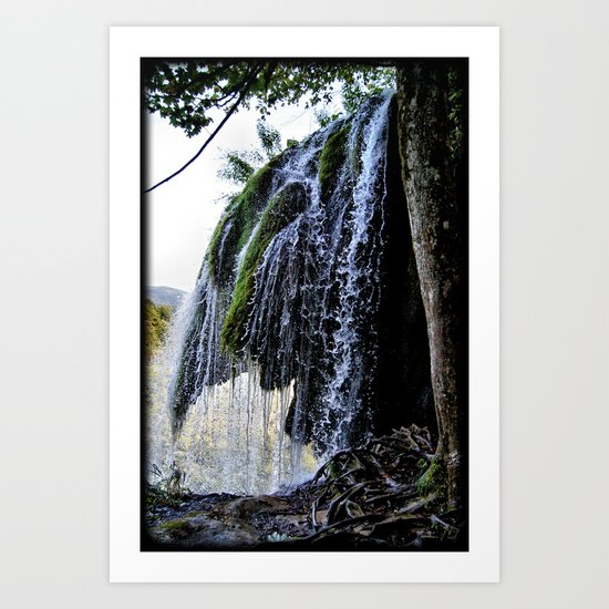 Waterfall Explore Art Print