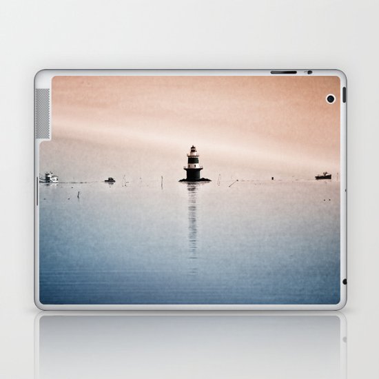 Fishing Near The Lighthouse Laptop & iPad Skin