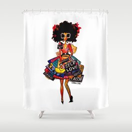 I Carry Nothing But My Self Worth Shower Curtain
