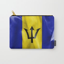 Barbados Flag Carry-All Pouch | Background, Holiday, Caribbean, Graphicdesign, Travel, Patriotic, Blue, Ripple, Fabric, Vacation 