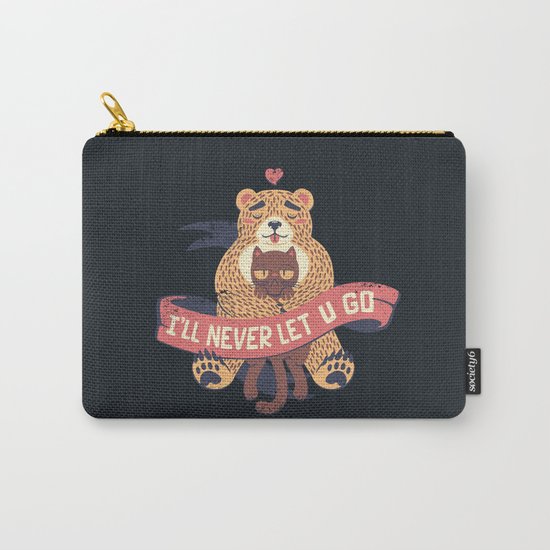 Ill Never Let You Go Bear Love Cat Carry-All Pouch