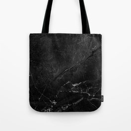 Black abstract natural marble pattern - beautiful home decor Tote Bag
