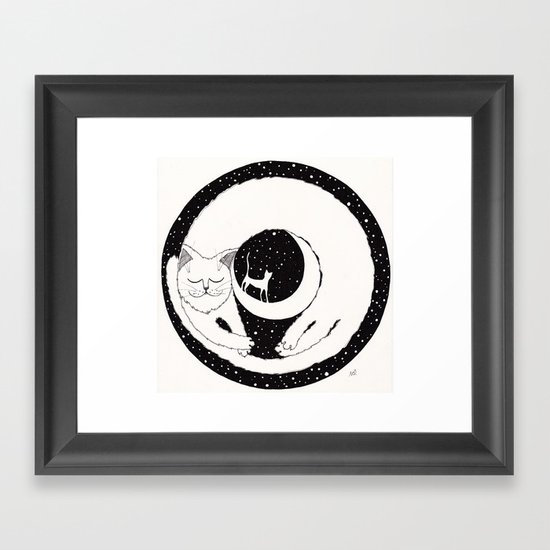 cats life: dreaming Framed Art Print