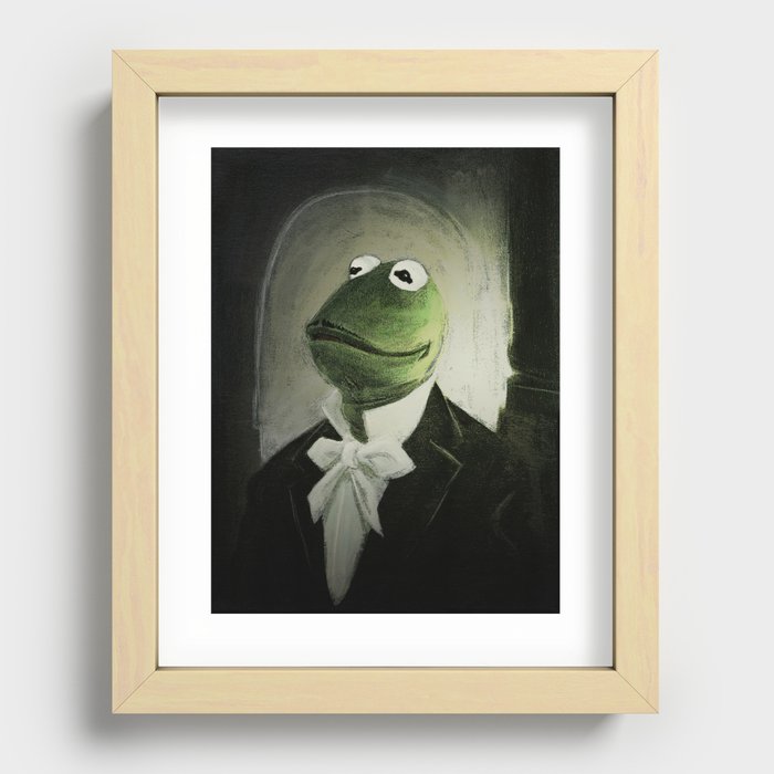 Sir Kermit Recessed Framed Print