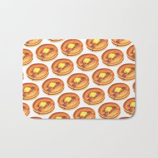 Pancakes Pattern Bath Mat
