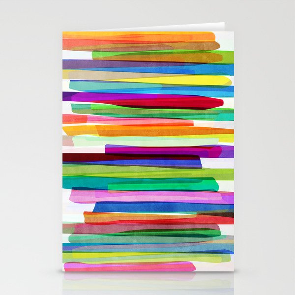 Colorful Stripes 1 Stationery Cards