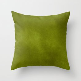 Greenery Green Velvet Texture Throw Pillow