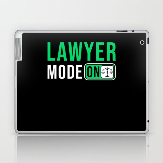 Lawyer Mode on Laptop & iPad Skin