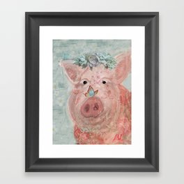 Bae The Pig Framed Art Print