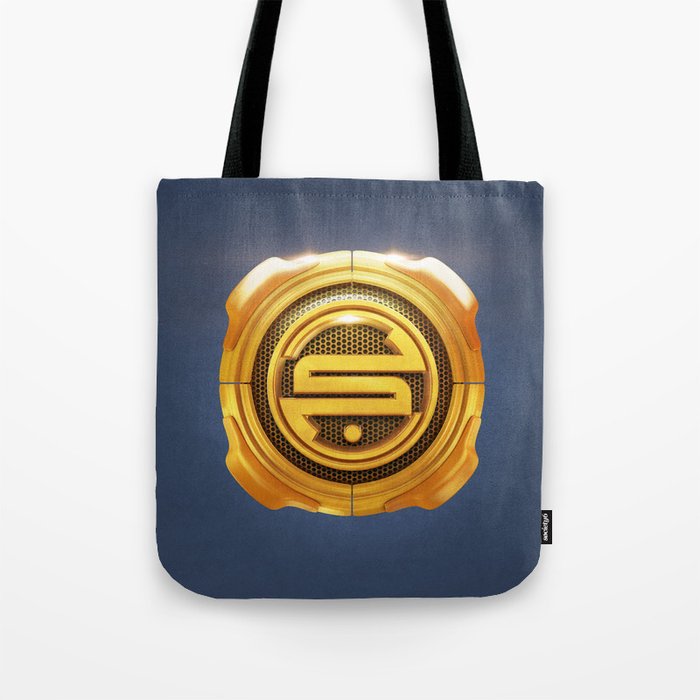 Golden S 3D Emblem Tote Bag