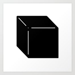 Shapes Cube Art Print