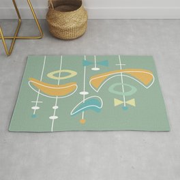 Atomic Age — Mid Century Modern Area & Throw Rug