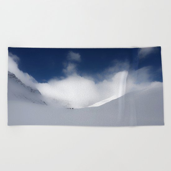 White Mountain Winter Beach Towel