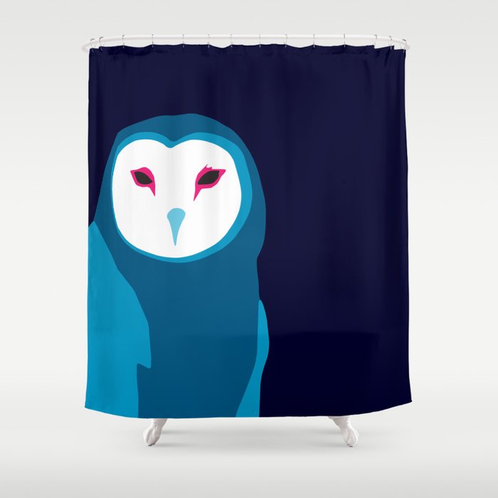 Fancy Owl Shower Curtain