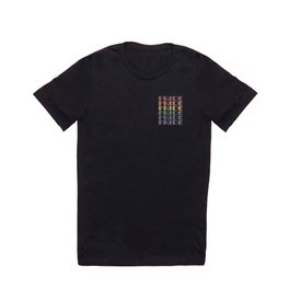 Rainbow Pride Retro Letter T Shirt | Bardecor, Prideposters, Cafesign, Colorfulhome, Lesbiangifts, Pridemonth, Rainbow, Birthdaygifts, Retrodesign, Awareness 