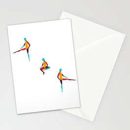 Modern minimal human art print Stationery Cards