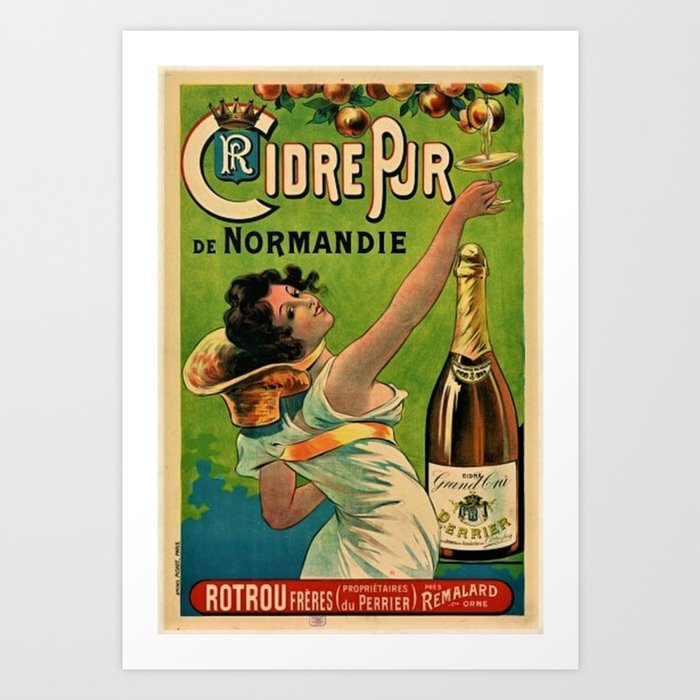 Normandie French Vintage Shipping Advert Wall Art Print Poster Framed or Canvas Artwork