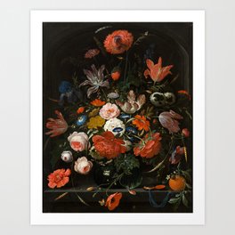 Vintage Flowers Art Print