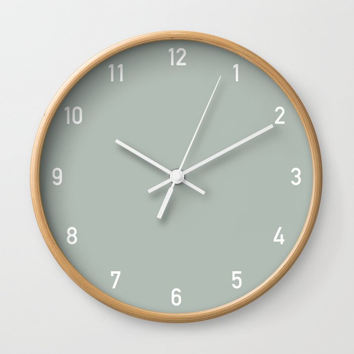 Numbers Clock - Ash Wall Clock