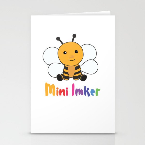 Mini Beekeeper Cute Bee For Children Who Stationery Cards