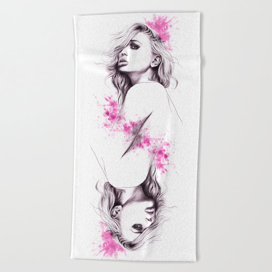 Pink Beach Towel