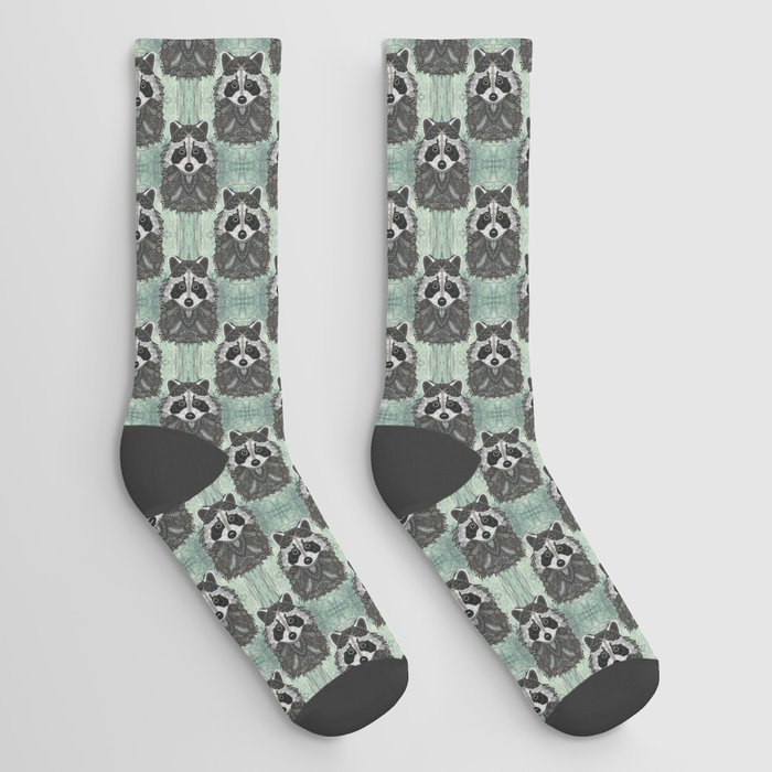 Ornate Raccoon Socks