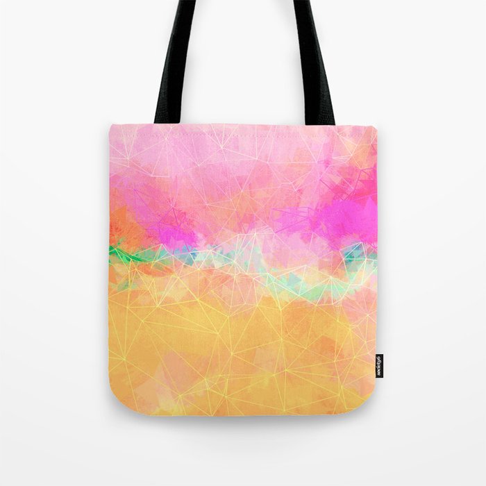 Modern Pastel Rainbow Cascade Tote Bag by Sheila Wenzel Ganny | Society6